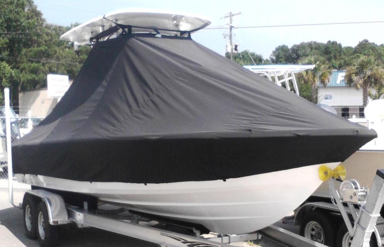 Sportsman Masters 247, 20xx, TTopCovers™ T-Top boat cover, starboard front   Copy